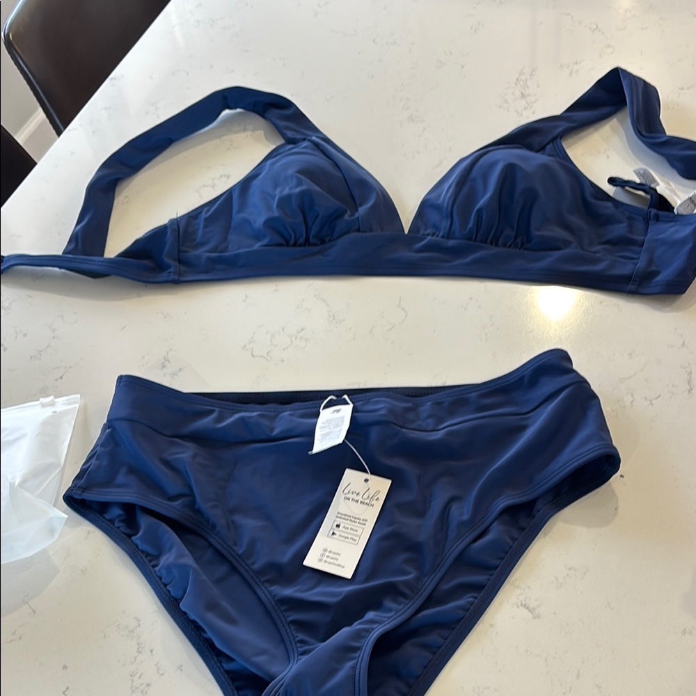 Blue Women's Swimwear Set